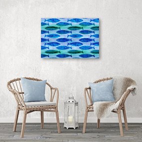 Gario Obraz na plátne Húf modrých rýb - Andrea Haase Rozmery: 60 x 40 cm