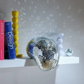 DISCO Roztápajúca sa disco guľa 20 cm - strieborná