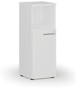 Kombinovaná kancelárska skriňa PRIMO WHITE, 1087 x 400 x 420 mm, biela