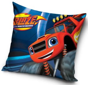 Detský vankúšik Plamienok a Štvorkoláci Červený Monster Truck 40x40 cm