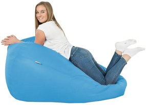 Sedací vak SAKO blankitný ekokoža