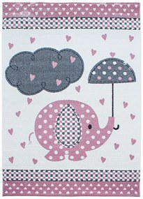 Koberce Breno Kusový koberec KIDS 570 Pink, ružová, viacfarebná,160 x 230 cm