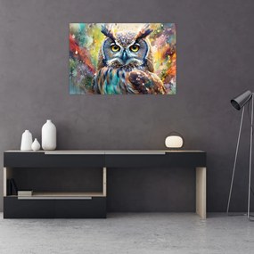 Obraz - Maľba sovy (90x60 cm)