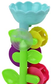 Lean Toys Hračka do kúpeľa – farebný kvietok s krhličkou