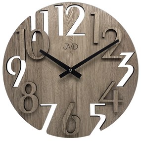 Drevené dizajnové hodiny JVD HT113.1
