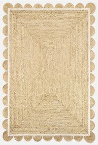 Ručne viazaný kusový koberec Solin J 40 Natural, 300x400, béžová, chodba / predsieň, Diamond Carpets India