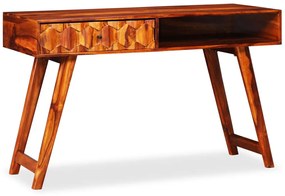 Písací stôl, masívne sheeshamové drevo, 118x50x76 cm