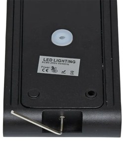 Ecolite ZFP12-CR - LED Vonkajšie nástenné svietidlo BRICK 2xLED/6W/230V IP65 čierna