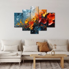 Obraz - Abstraktná maľba kvetov III. (150x105 cm)