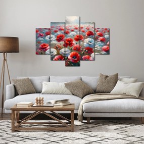 Obraz - Pole vlčích makov (150x105 cm)