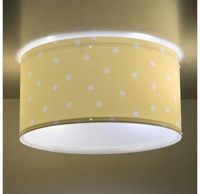 Dalber 82216A - Detské stropné svietidlo STAR LIGHT 2xE27/60W/230V žltá PI532
