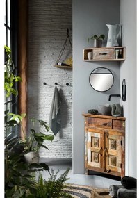 furniture-nabytek.cz - Masivní skříňka pod umyvadlo Sumana z recyklovaného dřeva, lakovaná, hnědá – 64×32×74 cm