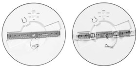 Ecolite WPCB2-24W/CR - LED Panel LEXA LED/12/18/24W/230V čierna