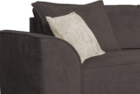 Pohovka John, hnedá látka so štruktúrou