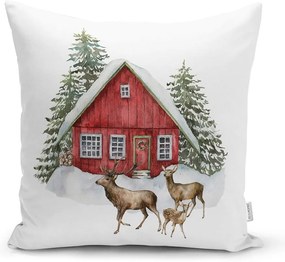 Textilná obliečka na vankúš s vianočným motívom 43x43 cm - Mila Home