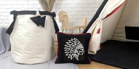 Detský kôš na hračky INDIÁN - béžový