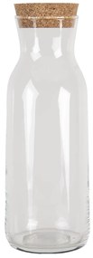 Sklenená karafa s korkovým vekom - 1L