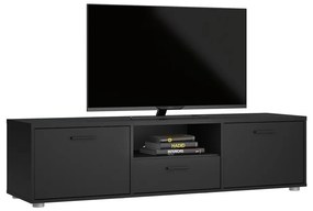 Čierny TV stolík 147x38 cm Media – Tvilum