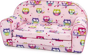 Bino Mini pohovka ružová Sovičky