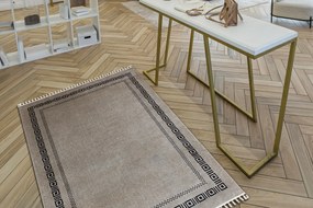 Koberec AMOUR 53098A béžovo/ čierny- grécky