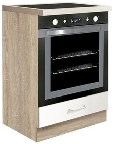 Skrinka do kuchyne Econo 17D Sonoma/Biely/San Remo