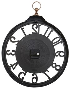 Nástenné hodiny ø 52 cm hnedé ALCOBA Beliani