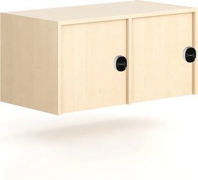 Nadstavba pre skrine FRAME, 2x dvere, 872 x 450 x 427 mm, RFID zámok, breza