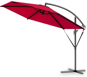 InternetovaZahrada Záhradný slnečník s UV 80 + Ø300 cm - červený