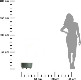 PLASTOVÝ KVETINÁČ TERRA 30X14,5 CM MÄTOVÁ