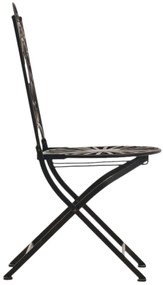 Kovová stolička skladacia Indra (SET 2 ks) - Bronzová