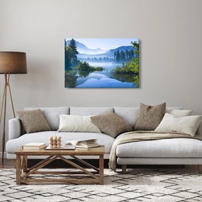 Obraz horského jazera (90x60 cm)