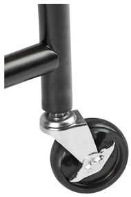 Čierny kovový stojan na oblečenie Wenko Profi