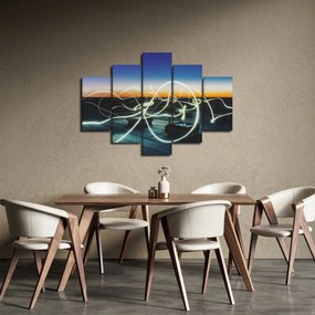 Obraz - pohľad na oblohu zo strechy (150x105 cm)