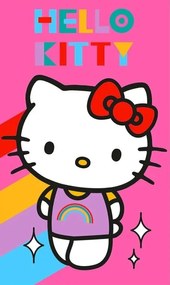 Detský uteráčik Hello Kitty Rainbow 30x50 cm