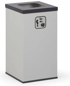 Kôš na triedený odpad 50 L, úchyt na vrece, sivý/čierny
