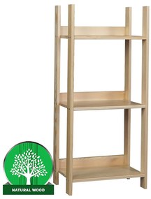 Regál eko nízky 120 borovica lak