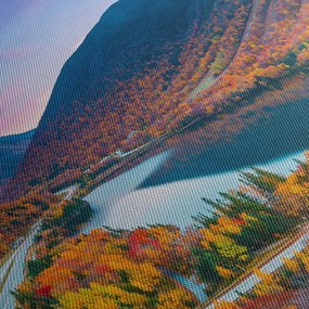 Obraz - White Mountain, New Hampshire, USA (s hodinami) (90x30 cm)
