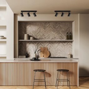 Bodové svietidlo NICEA 3xGU10/10W/230V čierna