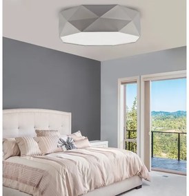 Stropné svietidlo KANTOOR 4xE27/60W/230V šedá