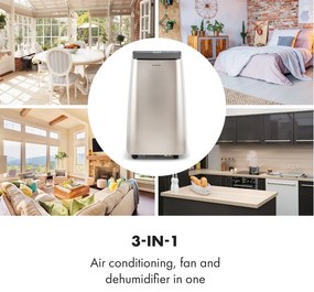Klarstein Metrobreeze Paris, mobilná klimatizácia, 2,6kW, 9000BTU, EEC, A