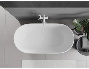 Mexen Rimini, voľne stojaca vaňa z konglomerátu 150 x 75 cm, biela matná, 57241507500