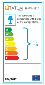Čierne stropné svietidlo Sparrow – Opviq lights