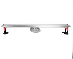 Rea Neox Superflow, odtokový žľab 80cm, brúsená oceľ, REA-G2707