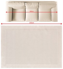 Koberec Lunara creamy 160x230 cm