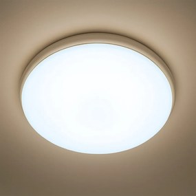 Stropné svietidlo Classic, 1x biele plastové tienidlo, w