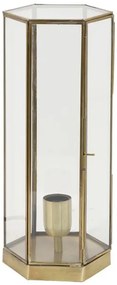 Bronzová antik kovová stolná lampa Soborg - Ø16*38cm / E27