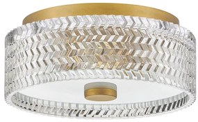 Hinkley HK-ELLE-F-S-HB - Stropné svietidlo 2xE27/60W/230V pr. 30,5 cm zlatá