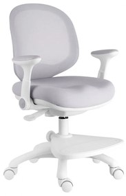 Detská rastúca stolička Neoseat KIDDY ONE — látka, sivá