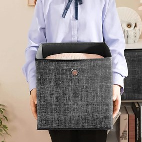 Úložné boxy Fora šedé - 6 kusů