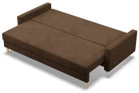Trojmiestna rozkladacia sedačka BLANK Comfort hnedá